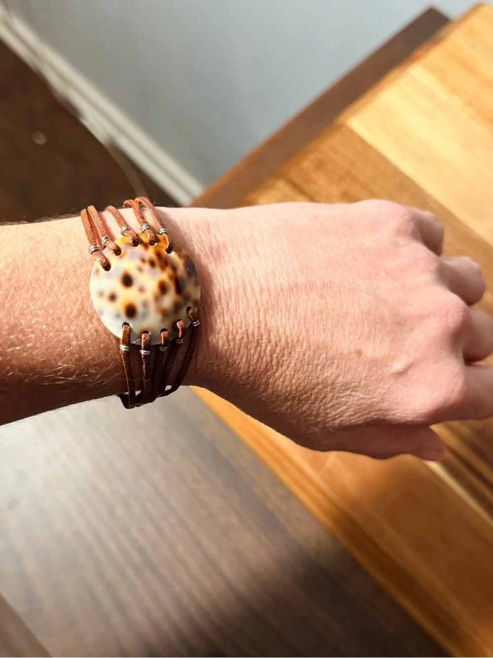 Vintage Limpet Shell Boho Bracelet